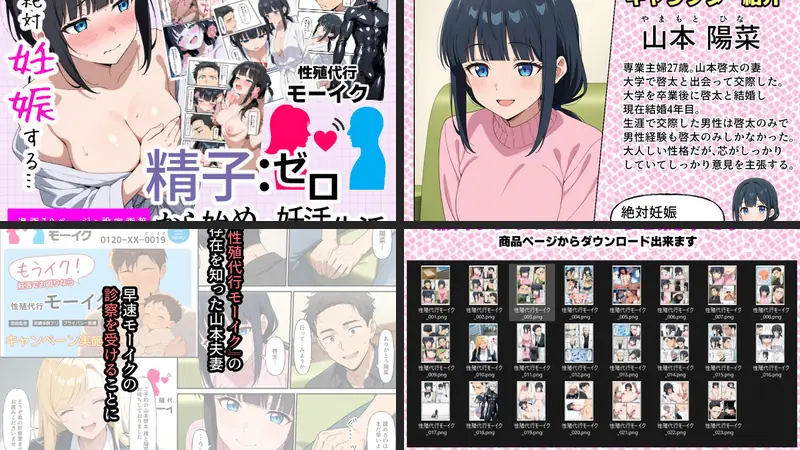 性殖代行モーイク〜精子ゼロからはじめる妊活生活〜のエロ画像